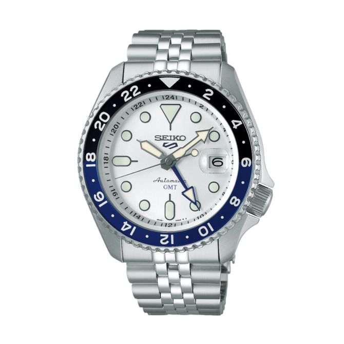 Seiko 5 Sports SKX Series 42.5mm Men's Watch, White Dial