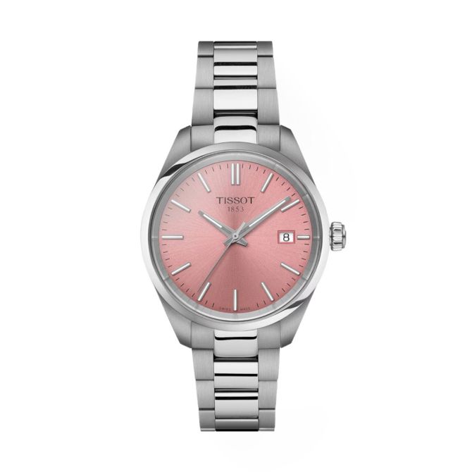 Tissot PR 100 Quartz 34mm Watch, Pink Dial