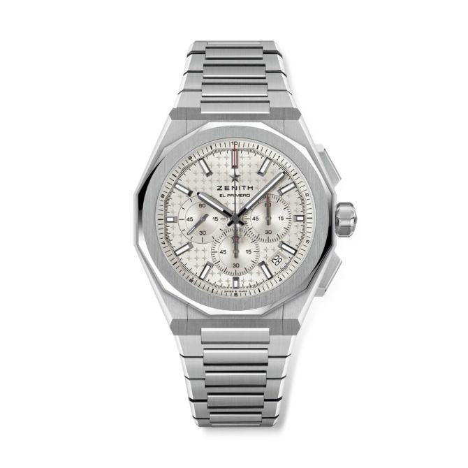 Zenith Defy Skyline Chronograph 42mm Watch, Silver Pattern Dial