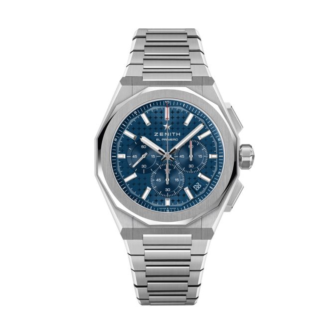 Zenith Defy Skyline Chronograph 42mm Watch, Blue Pattern Dial