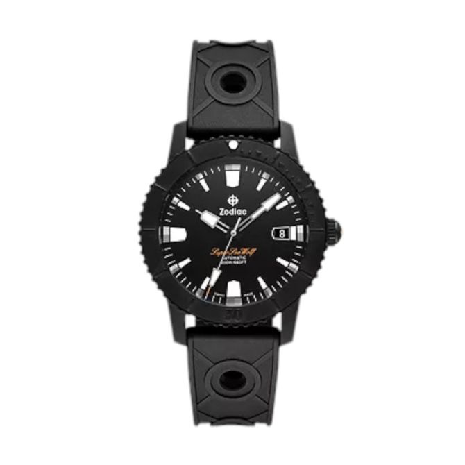 Zodiac Super Sea Wolf 40mm Men's Watch, Meteorite Dial