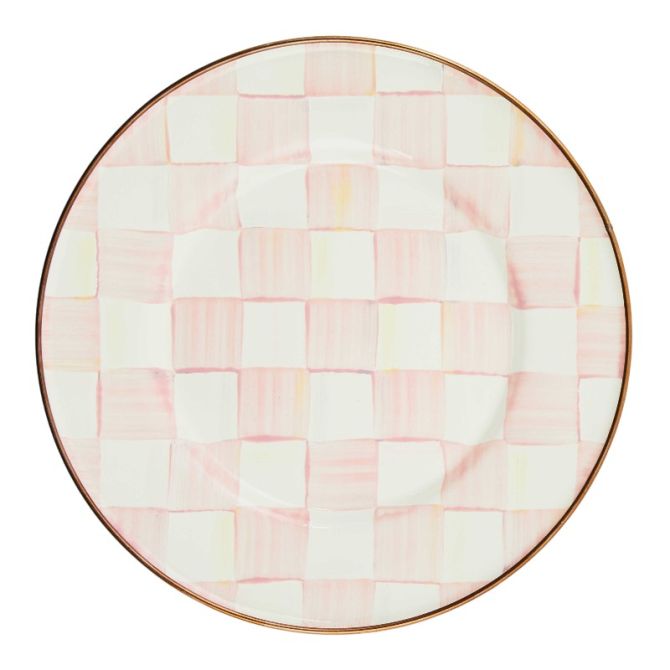 MacKenzie-Childs Rosy Check Salad Plate