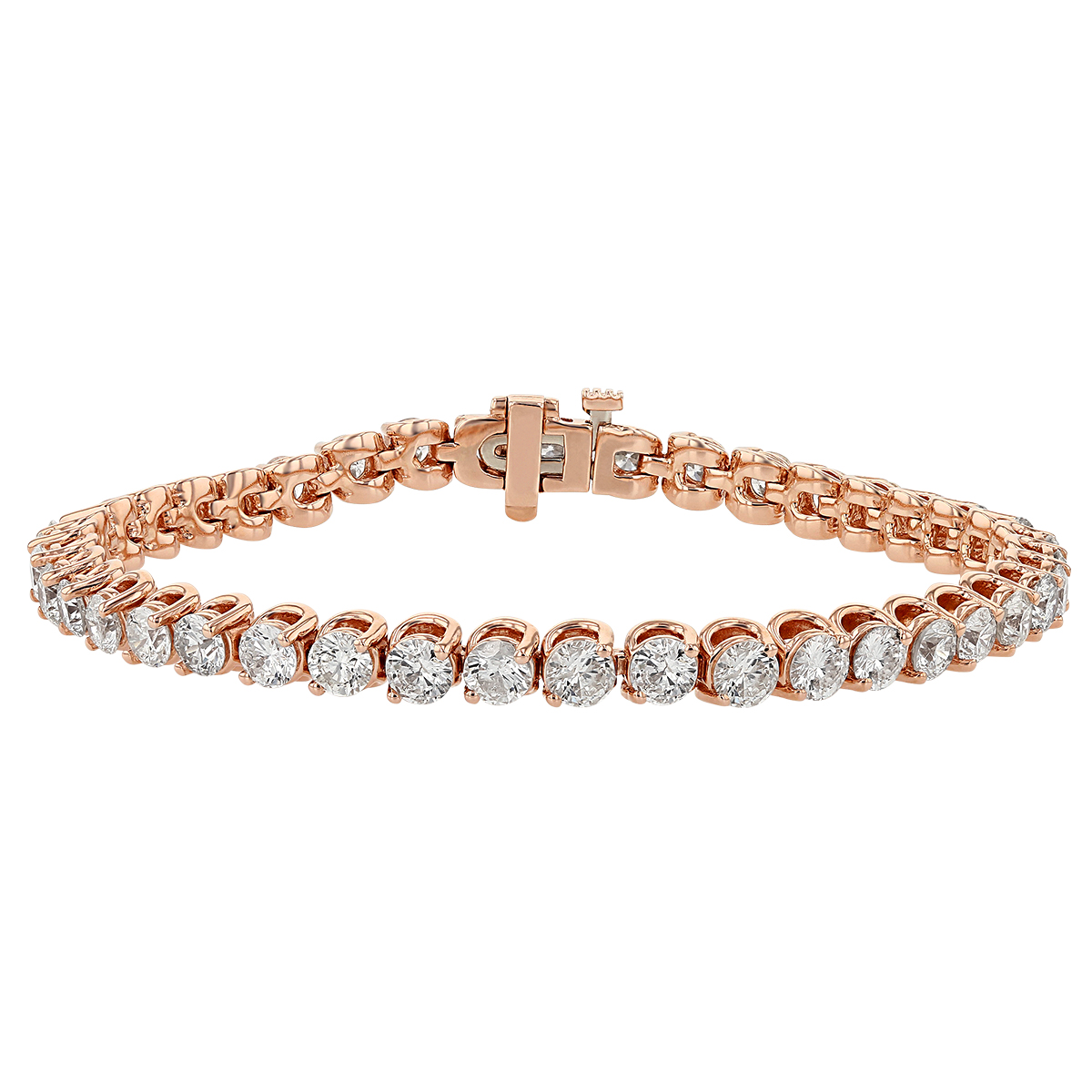 Diamond Tennis Bracelet In Rose Gold 8 16 Cttw Borsheims   AATNS3111A 