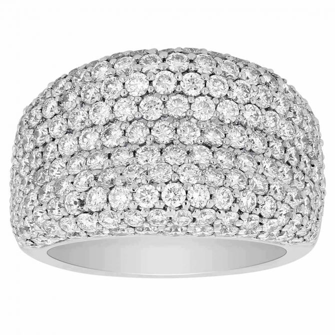 roberto coin pave diamond ring