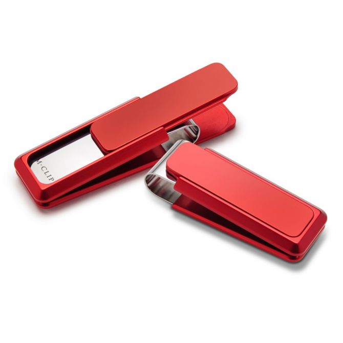 M-Clip Discovery Red Solid Slide Money Clip