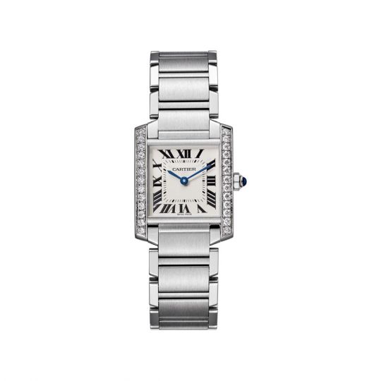 womens cartier tank watch with leather band