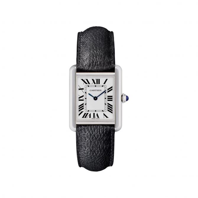 Cartier Tank Solo Small Steel & Leather Women's Watch