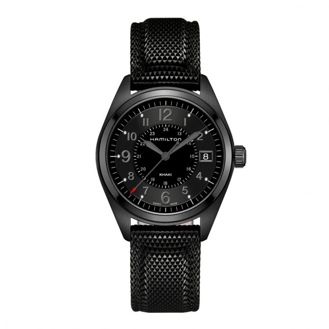 Hamilton Khaki Field Quartz Black 40mm Men's Watch