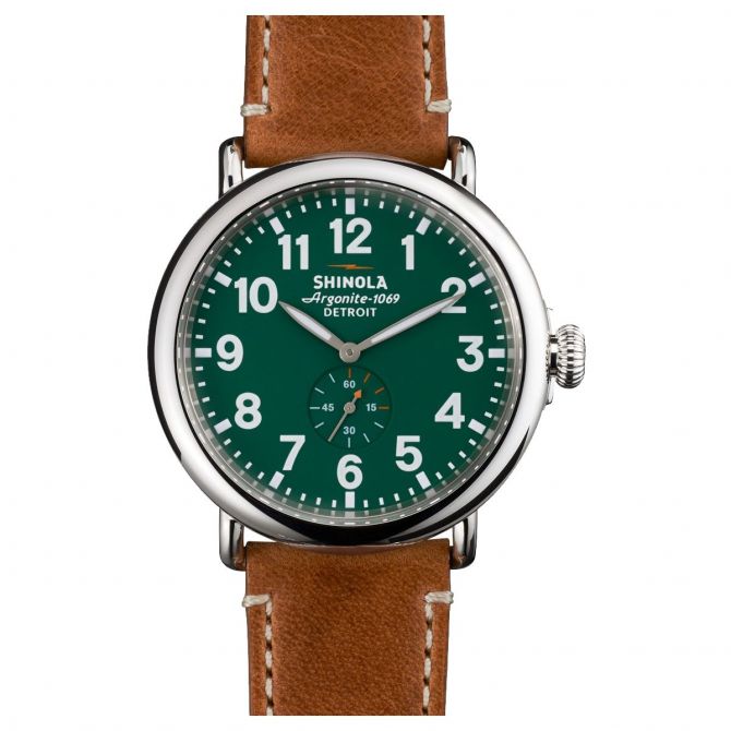 Shinola Runwell 47mm Watch, Green Dial