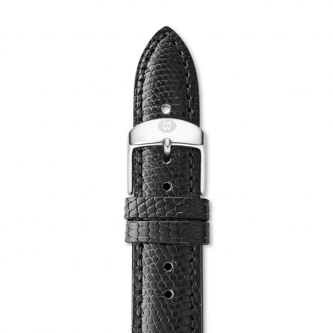 Michele Black Lizard 18mm Women's Watch Strap