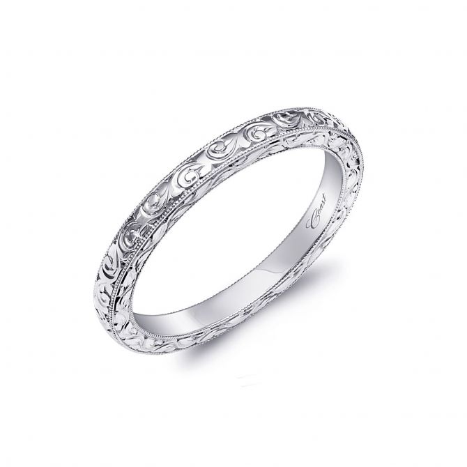 Milgrain edge hot sale wedding band