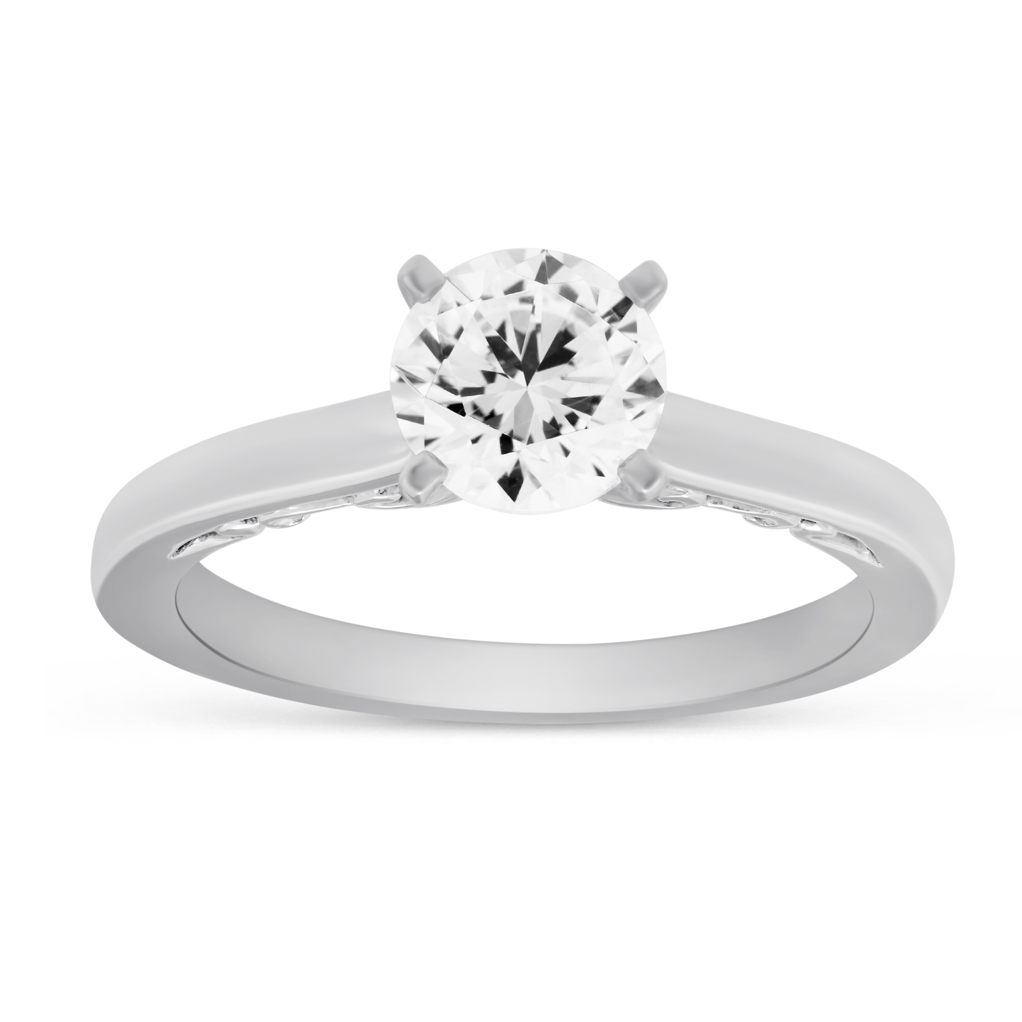 White Gold Solitaire Ring Setting With Filigree Gallary | Borsheims