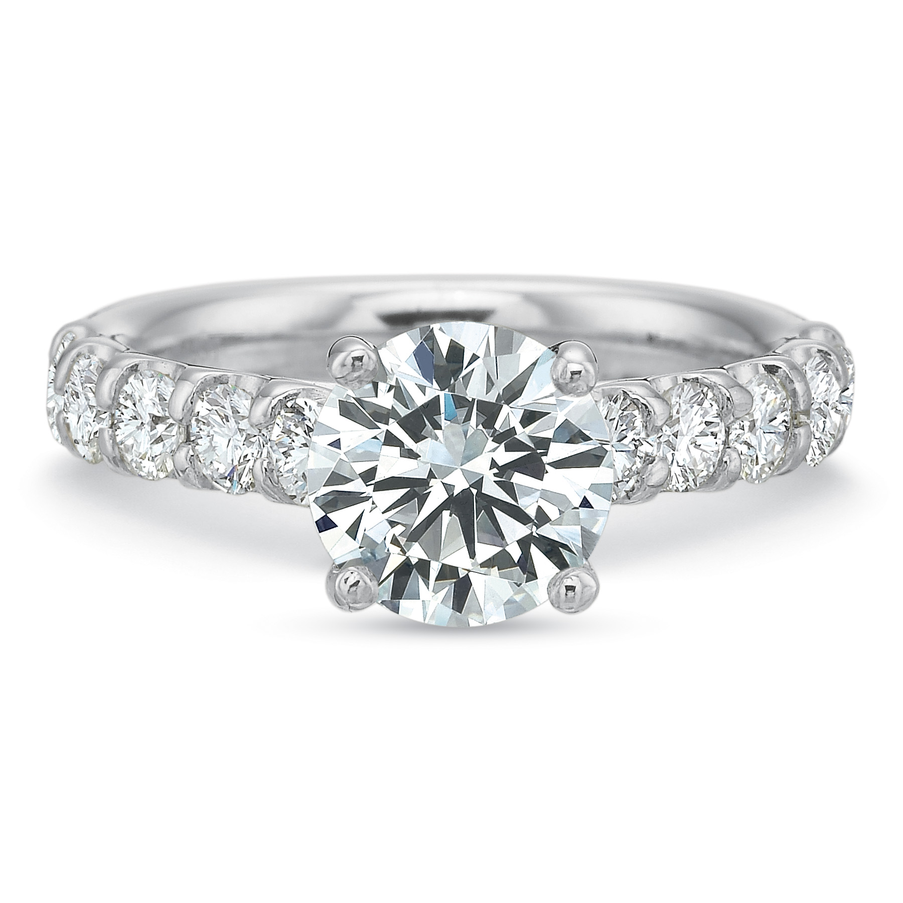 18K White Gold Comfort Fit Diamond Ring Setting | Borsheims