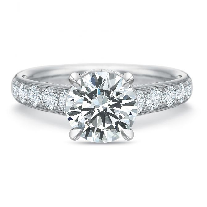 Precison Set18K White Gold Flush Fit Diamond Ring Setting