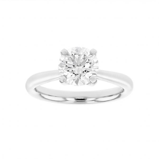 Kalahari Dream Diamond 18K White Gold Diamond Solitaire Ring, 1.51ct