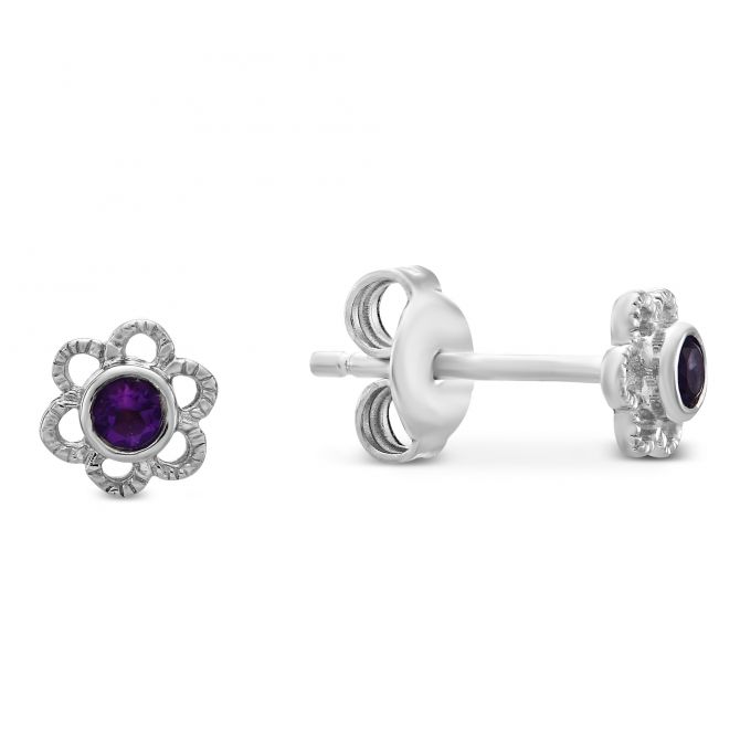 Children's on sale amethyst earrings