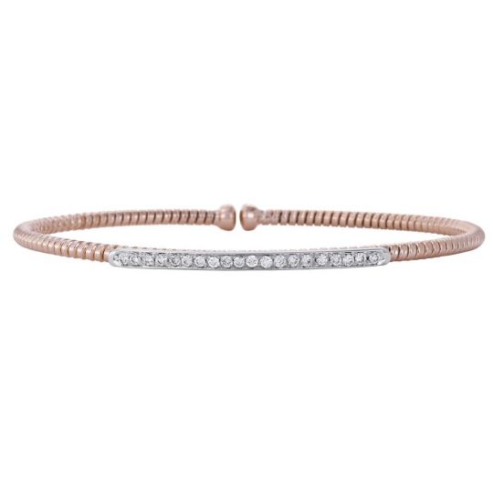 Diamond Cuff Bracelet In Rose Gold Borsheims