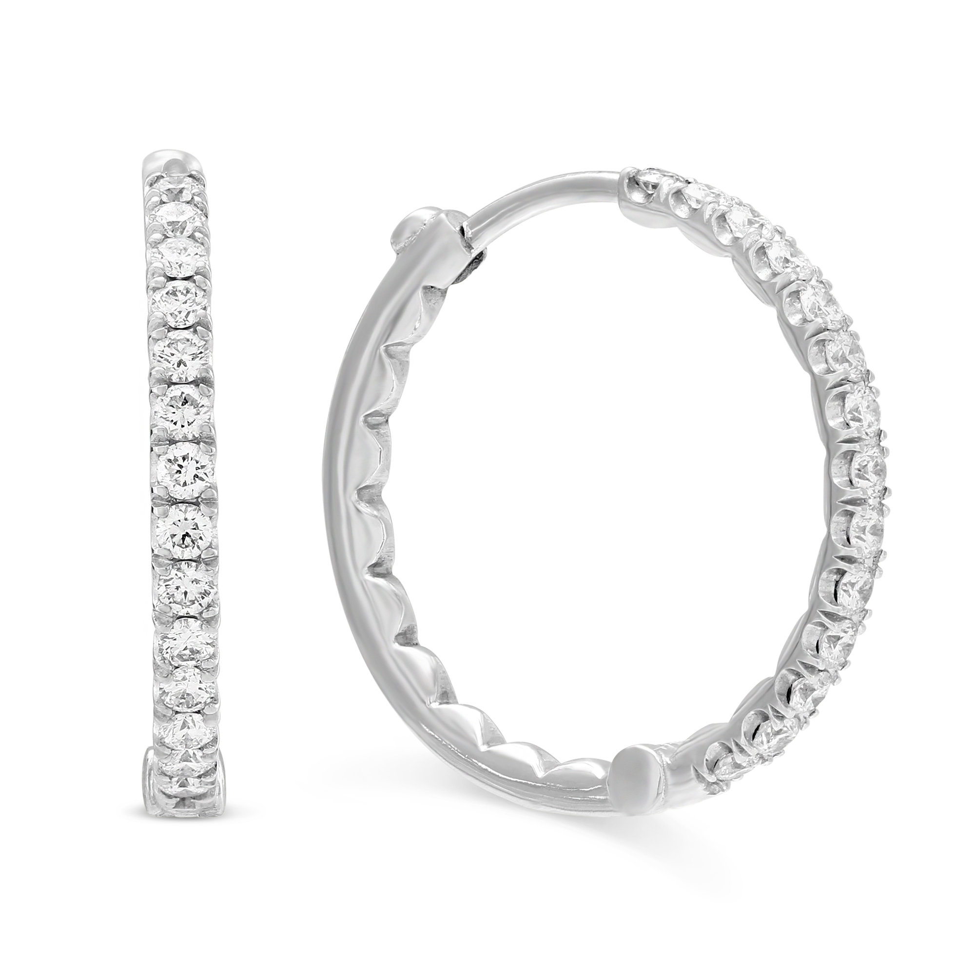 Roberto Coin Diamond Hoop Earrings, 0.56 cttw | Borsheims