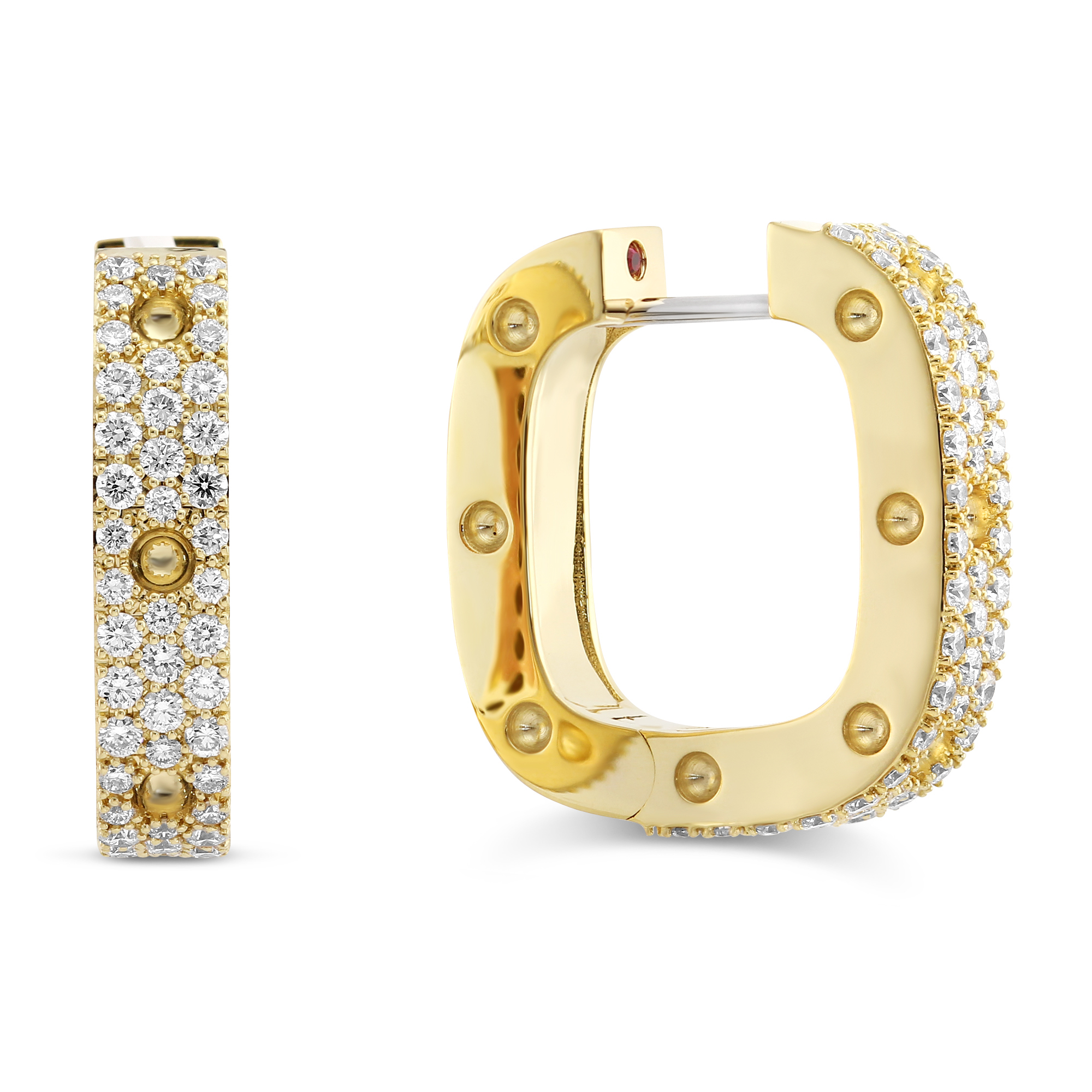 Roberto Coin 18K Yellow Gold Diamond Pois Moi Earrings | Borsheims