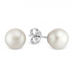 Image for TARA Pearls 14K White Gold White Cultured Pearl Stud Earrings, 5mm