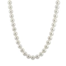 TARA Pearls Akoya Cultured Pearl Strand, 7.5x8mm in White Gold, 18"