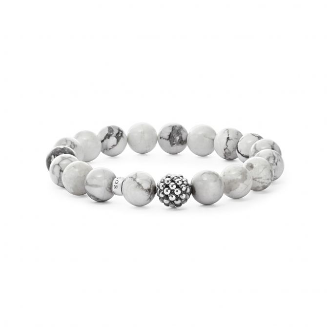 LAGOS Sterling Silver Maya Howlite Bead Bracelet