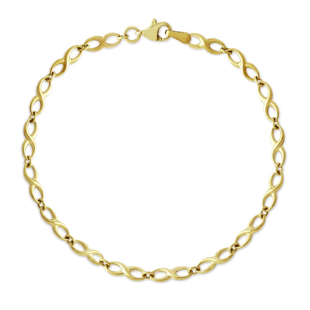 14k gold infinity bracelet