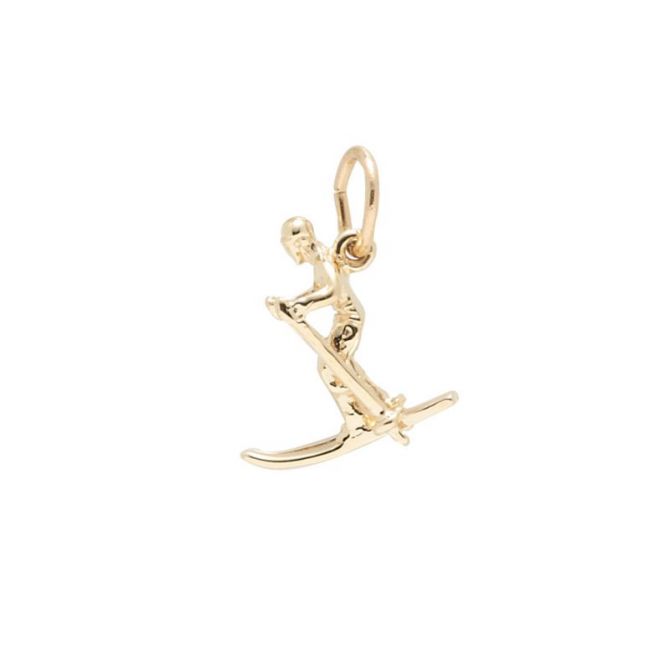 Rembrandt 14K Yellow Gold Skier Charm