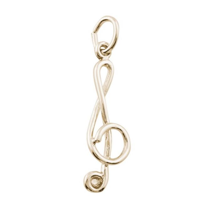 Rembrandt 14K Yellow Gold Treble Clef Charm