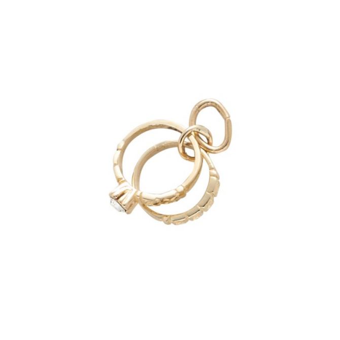 Rembrandt 14K Yellow Gold Wedding Ring Charm