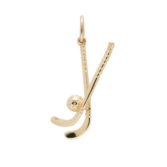 Rembrandt 14K Yellow Gold Field Hockey Charm