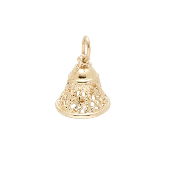 Rembrandt 14K Yellow Gold Filigree Bell Charm