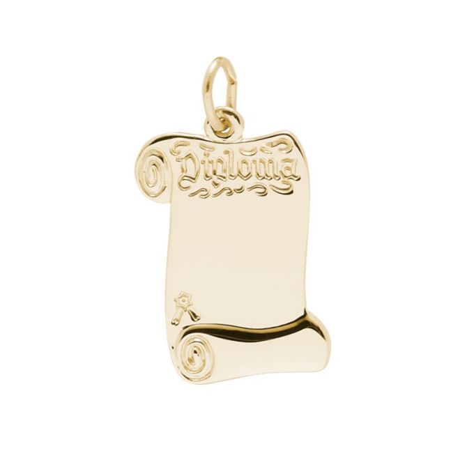 Rembrandt 14K Yellow Gold Diploma Charm