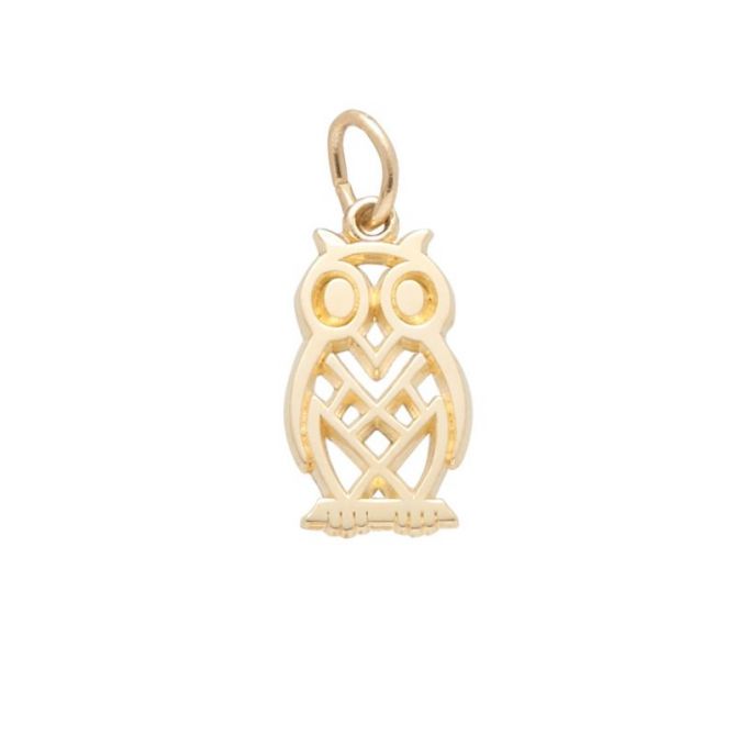 Rembrandt 14K Yellow Gold Owl Charm