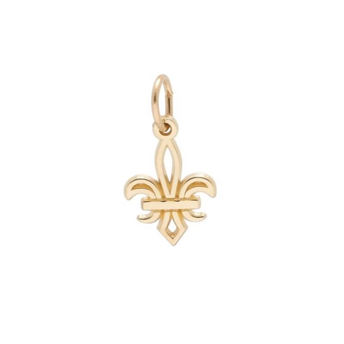 Rembrandt 14K Yellow Gold Fleur De Lis Charm