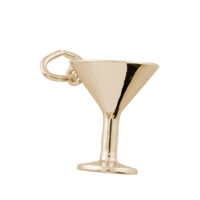 Rembrandt 14K Yellow Gold Martini Glass Charm