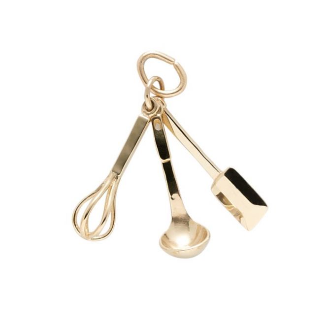 Rembrandt 14K Yellow Gold Cooking Utensils Charm