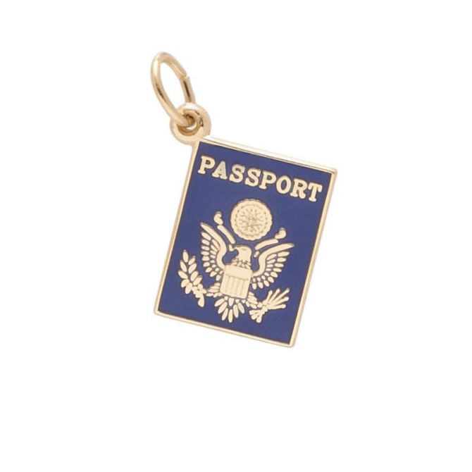 Rembrandt 14K Yellow Gold Passport Charm