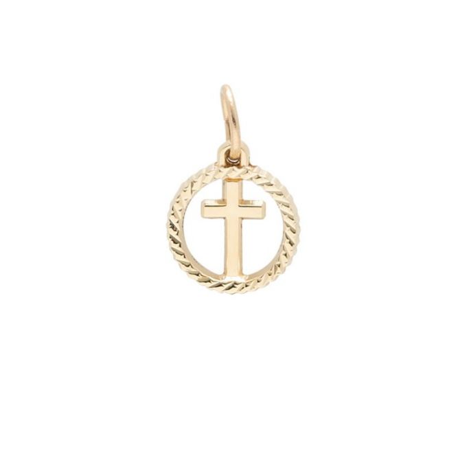 Rembrandt 14K Yellow Gold Cross Charm