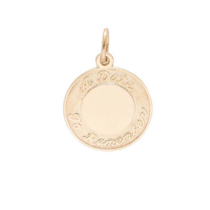 Rembrandt 14K Yellow Gold A Date to Remember Charm