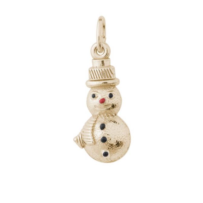 Rembrandt 14K Yellow Gold Snowman Charm