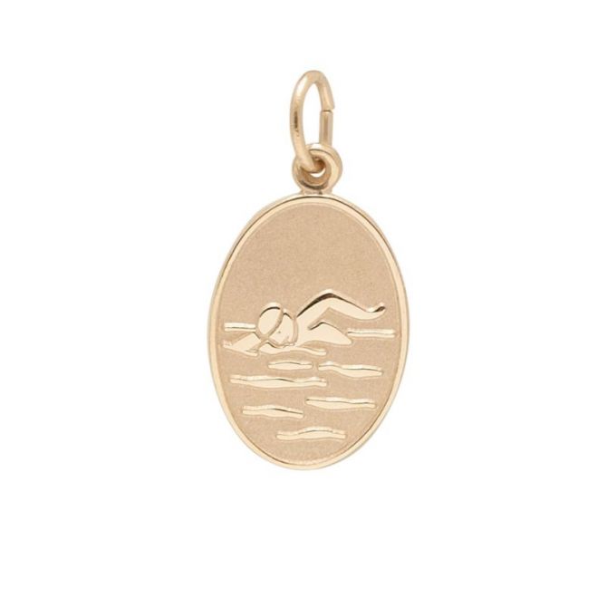 Rembrandt 14K Yellow Gold Swimmer Charm