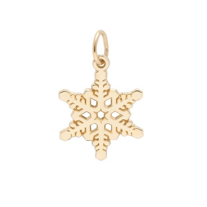 Rembrandt 14K Yellow Gold Snowflake Charm