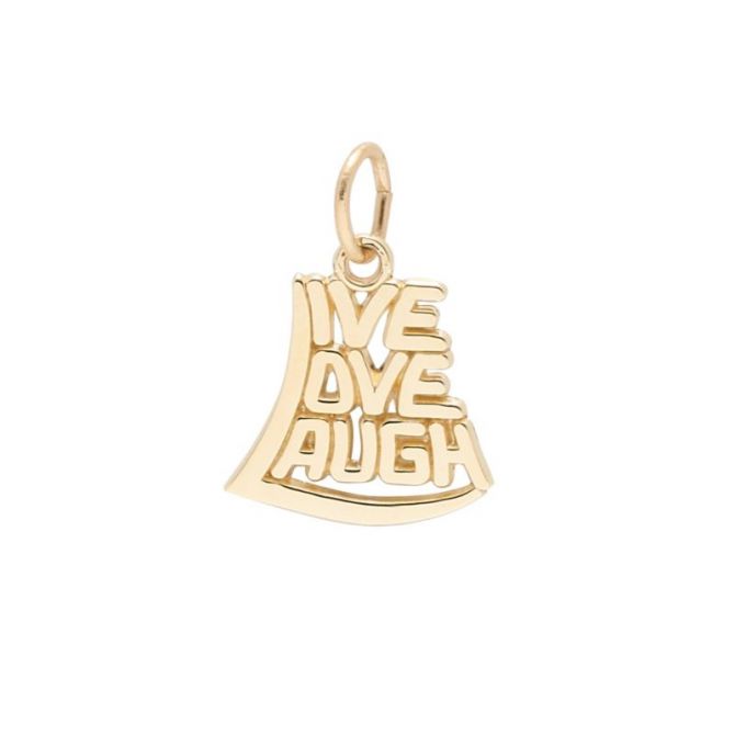 Rembrandt 14K Yellow Gold Live, Love, Laugh Charm