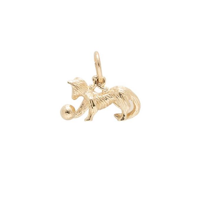 Rembrandt 14K Yellow Gold Cat Charm