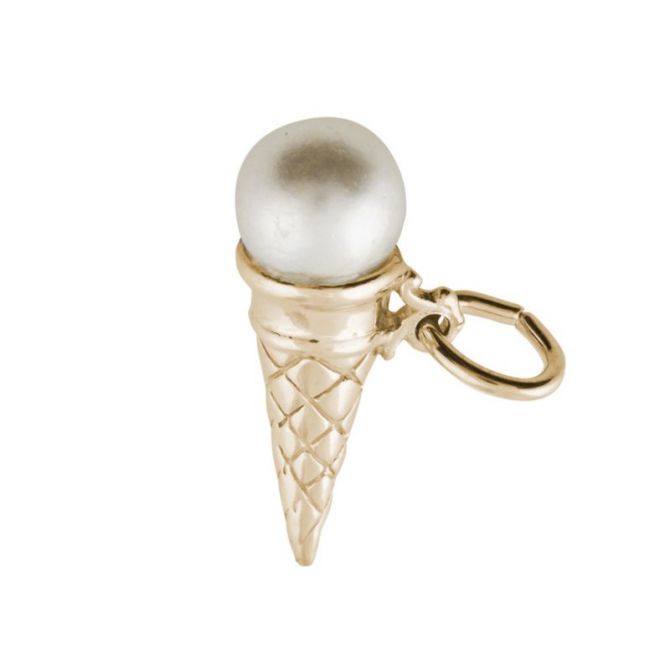 Rembrandt 14K Yellow Gold Ice Cream Cone Charm