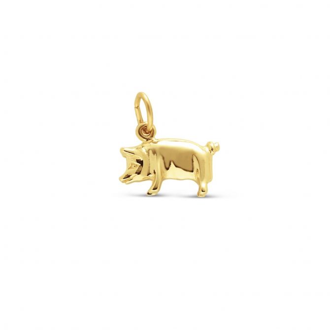 Rembrandt 14K Yellow Gold Pig Charm