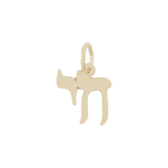 Rembrandt 14K Yellow Gold Chai Charm