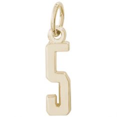 Rembrandt 14K Yellow Gold Number 5 Charms