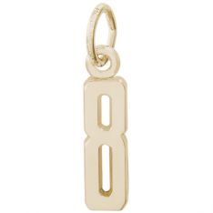 Rembrandt 14K Yellow Gold Number 8 Charms
